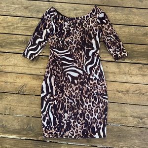 Julian Chang Animal Print Dress